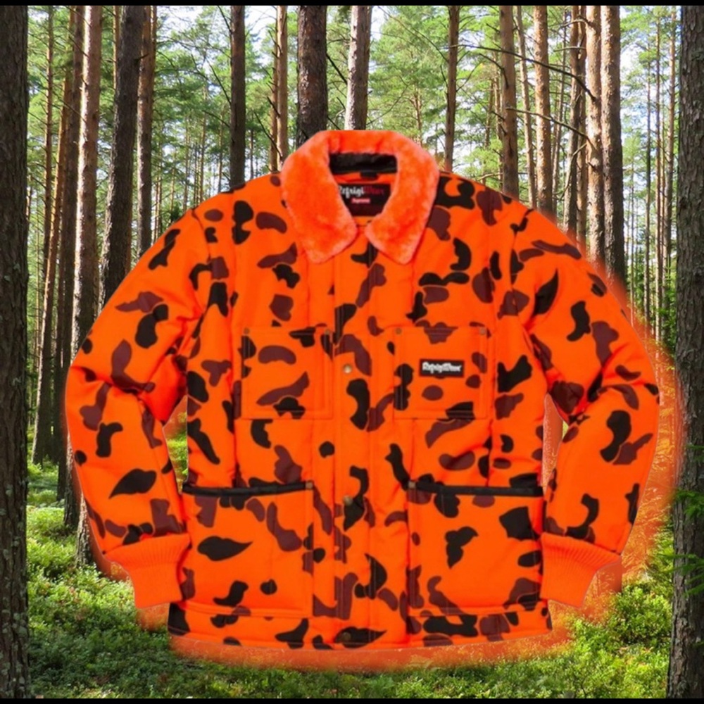 Supreme ReFridgeWear Orange 🍊 Camo Jacket🧥
